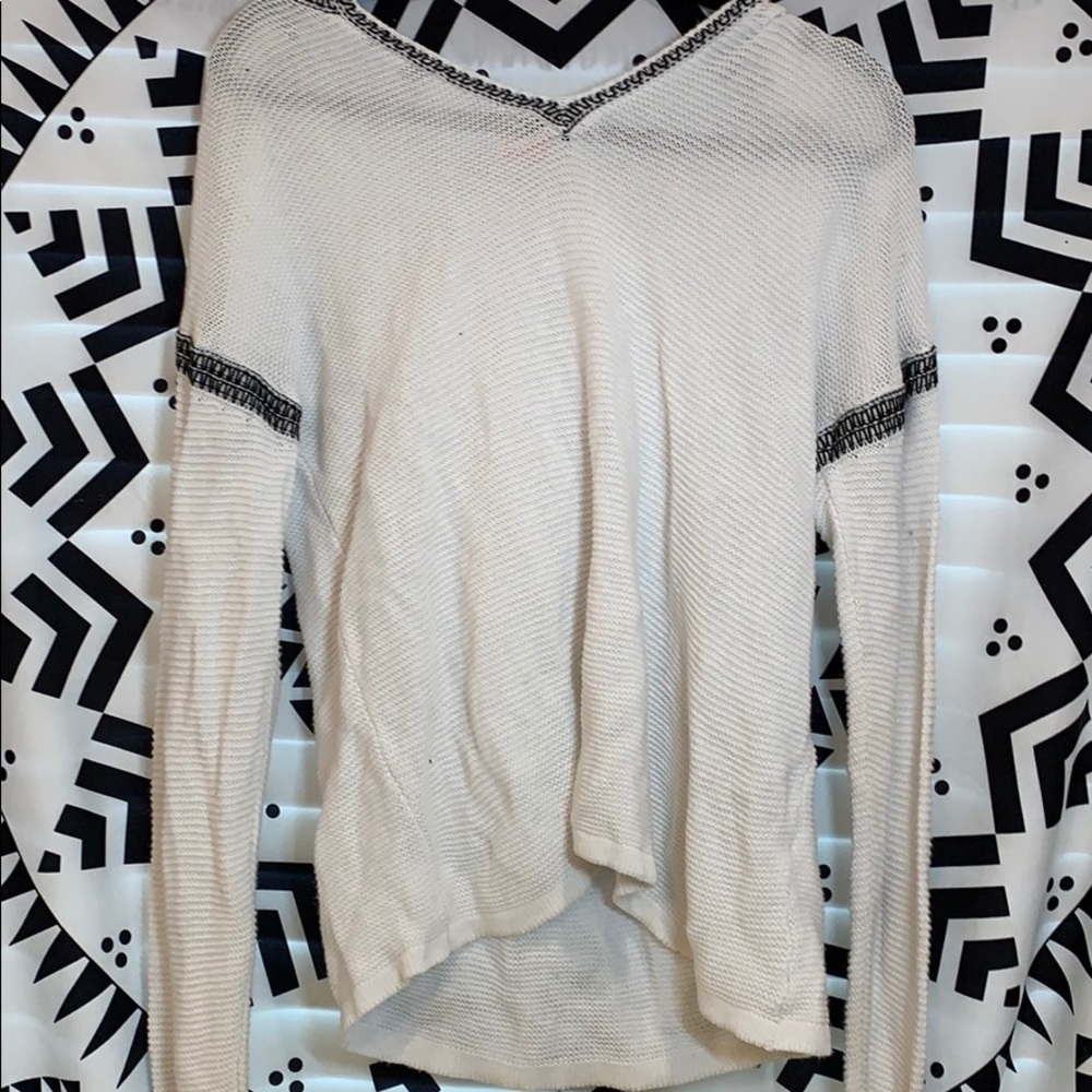 Ribbed Pullover with Hood